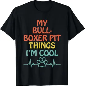 Born To Be A Bullboxer Pit Mom Funny Pitoxer Humor T-Shirt
