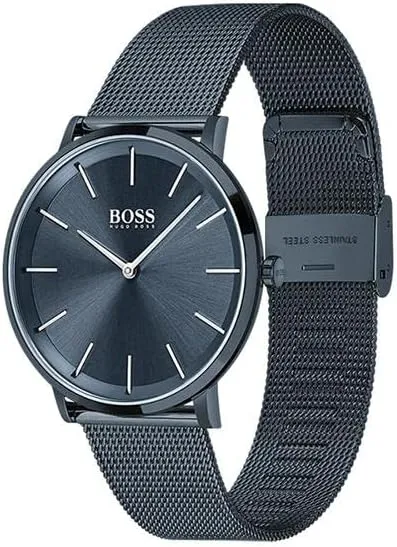 BOSS Men's SKYLINER Ultra Slim Quartz 40mm Watch | Water Resistant | Premium Minimalistic Timepiece for Business and Casual Wear