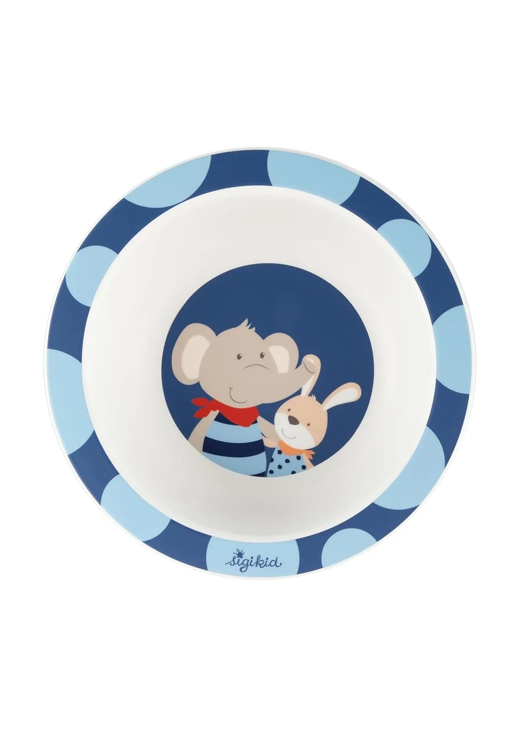 Bowl Elephant Lolo Lombardo R PET Children's Crockery Blue One Size