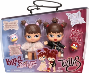 Bratz Babyz Twiins Phoebe and Roxxi 2-Pack Collectible Fashion Dolls with Pets