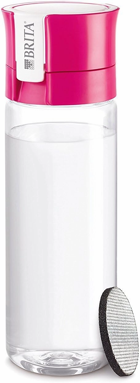 BRITA FILL & GO Water Bottle with Filter   1 Extra Filter Disc - PINK [Japan Import]