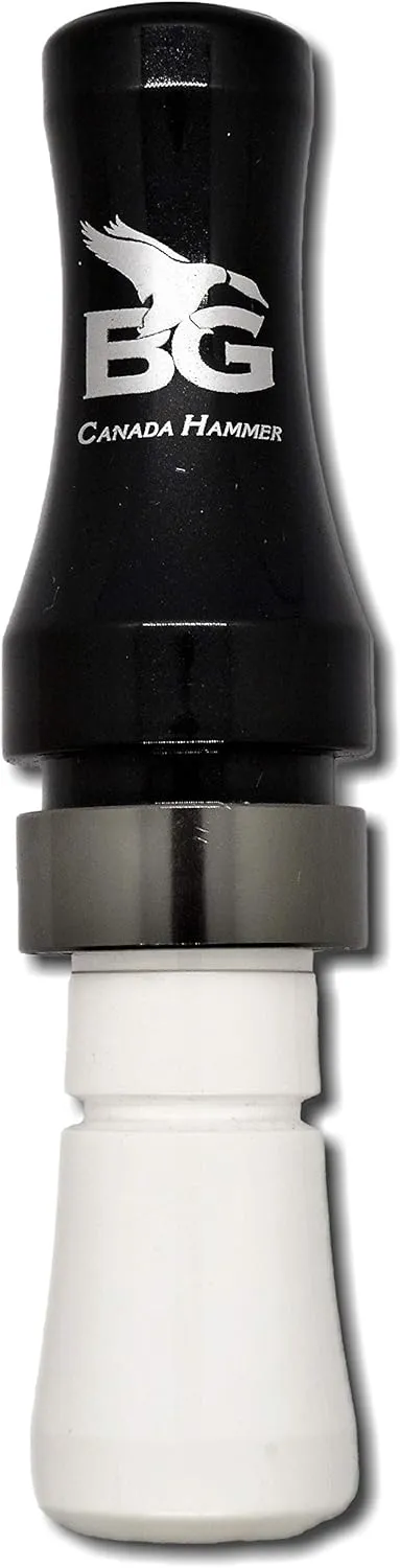Buck Gardner Canada Hammer Goose Call, Polycarbonate, Black/White, CHP-BLKWH