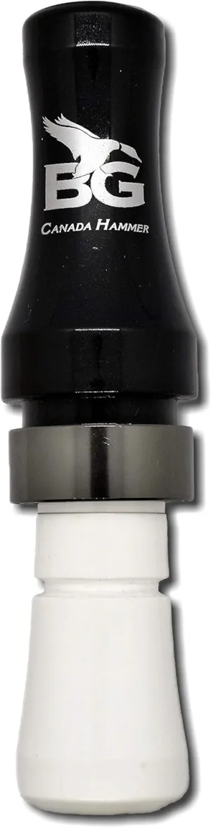 Buck Gardner Canada Hammer Goose Call, Polycarbonate, Black/White, CHP-BLKWH