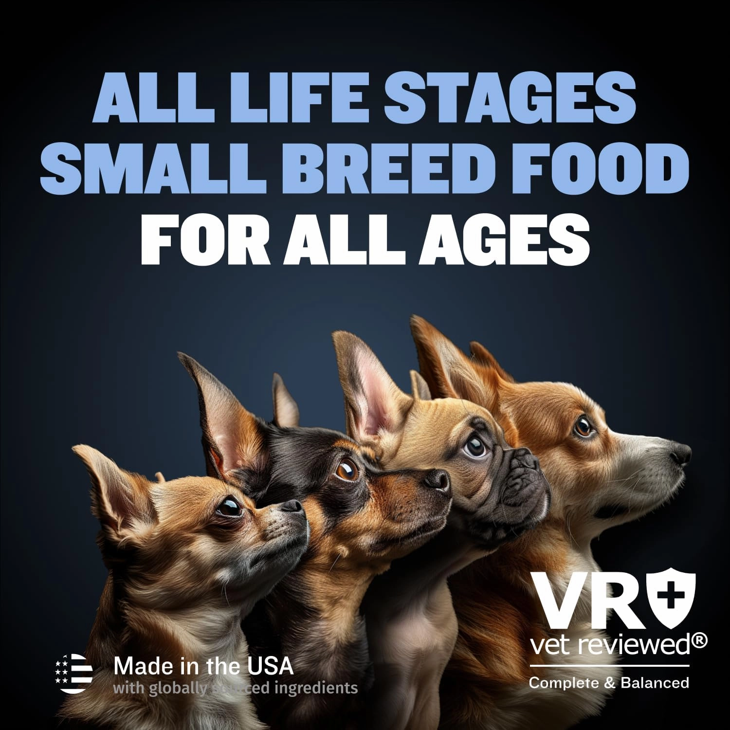 Bully Max 26/14 Small Breed Dry Dog Food for Skin, Coat & Sensitive Stomach - Natural Chicken & Rice Soft Kibble Bites for Puppies & Adult Dogs - French Bulldog, Frenchie, Mini Breed Puppy Food, 5lb.