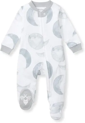 Burt's Bees Baby Boys' Sleep & Play PJs, 100% Organic Cotton One-Piece Zip Front Jumpsuit, Baby Boys Footie Pajamas & PJs