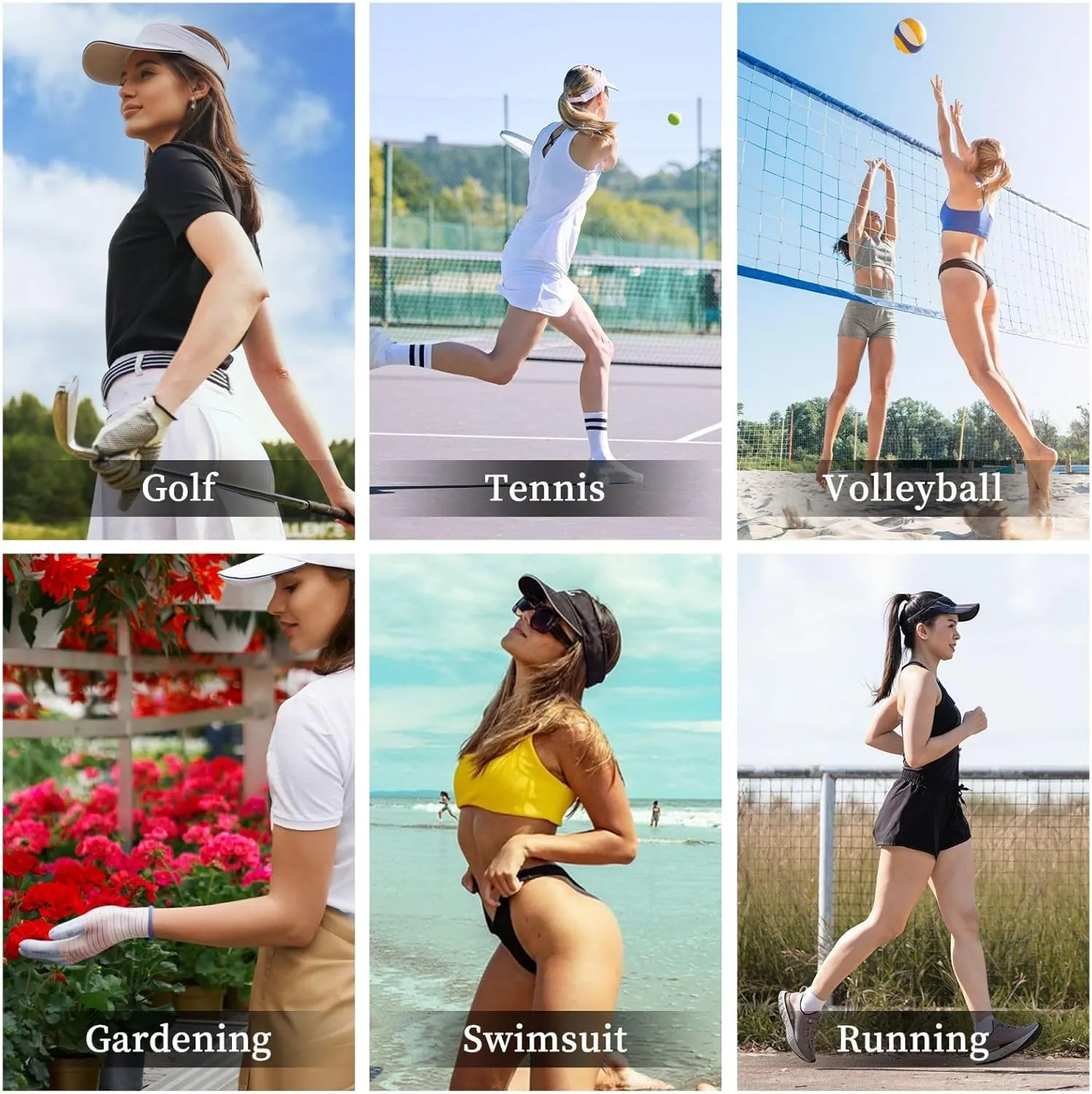 California State Parks Sun Visor Hats for Women Men Adjustable Sports Sun Hats Golf Cap