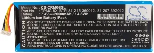 Cameron Sino Battery for Crestron 6502269, TPMC-8X, TPMC-8X WiFi PN:Crestron 81-207-392012, 81-215-360012, TPMC-8X-BTP 2000mAh