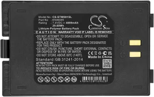 Cameron Sino Battery for Satlink WS-6916 PN:Satlink E506085 4000mAh / 29.60Wh