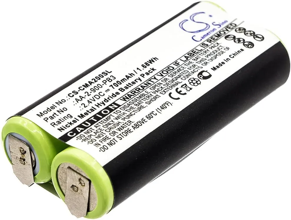 Cameron Sino New 700mAh Replacement Battery Fit for Clarisonic Mia 2 AA-2-900-PB3