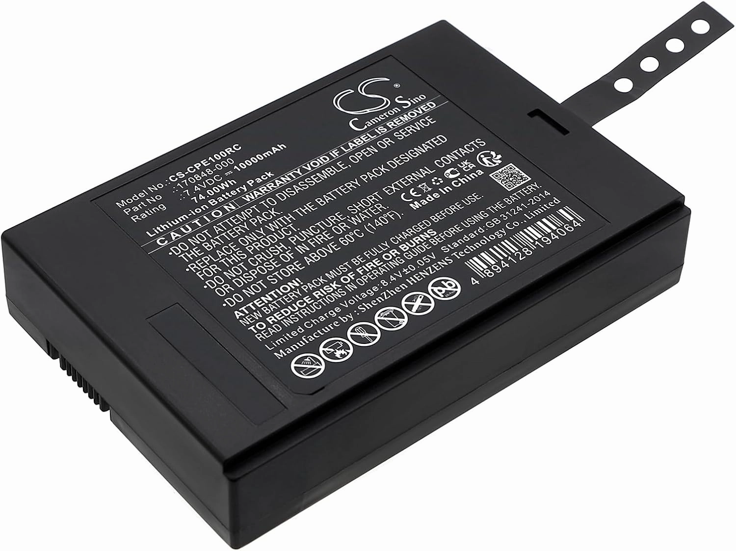 Cameron Sino Battery for Cradlepoint E100 LTE Router, E110 LTE Router, Wireless Router PN:Cradlepoint 170848-000 10000mAh / 74.00Wh