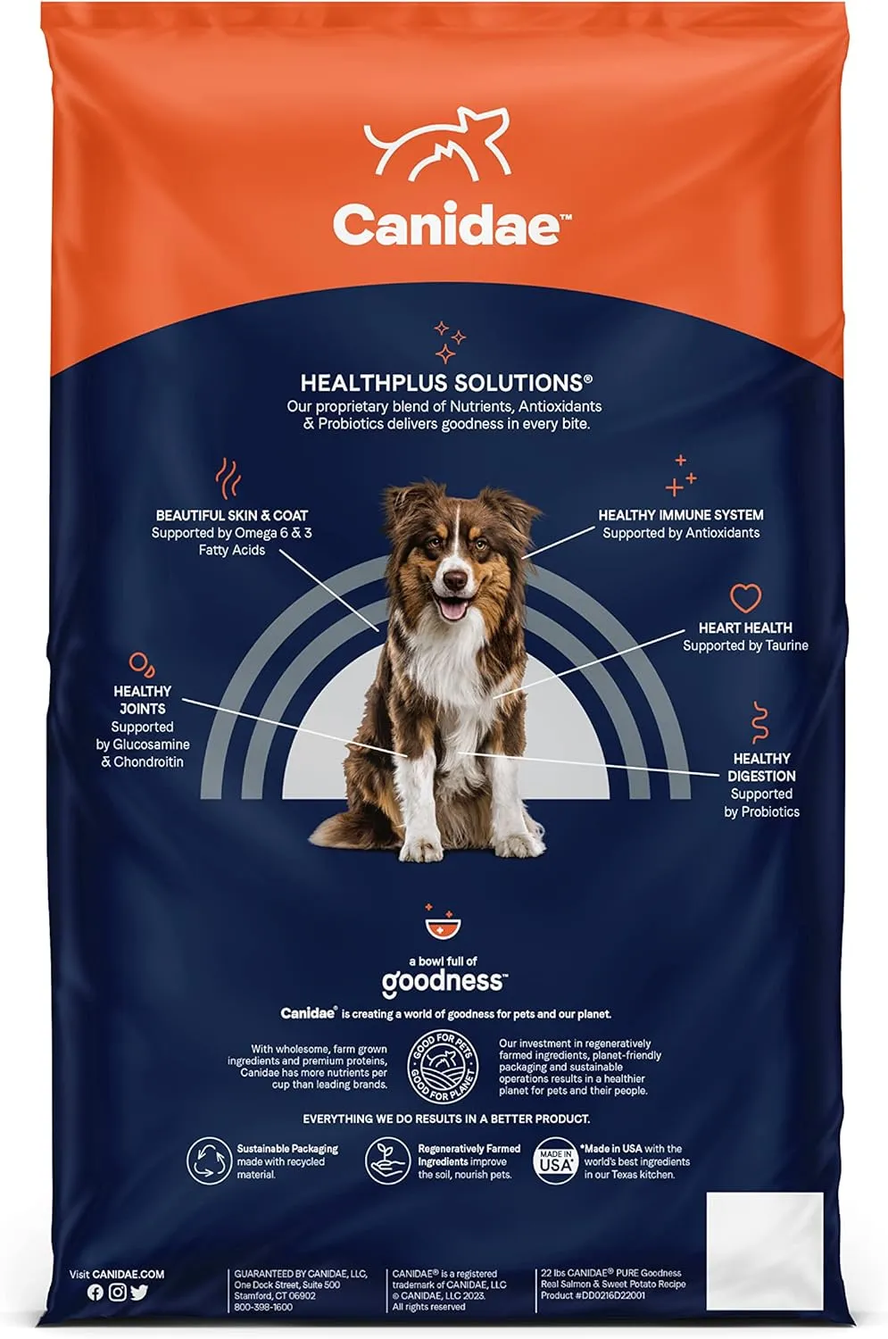 Canidae Pure Real Salmon & Sweet Potato Recipe Adult Dry Dog 12 LB