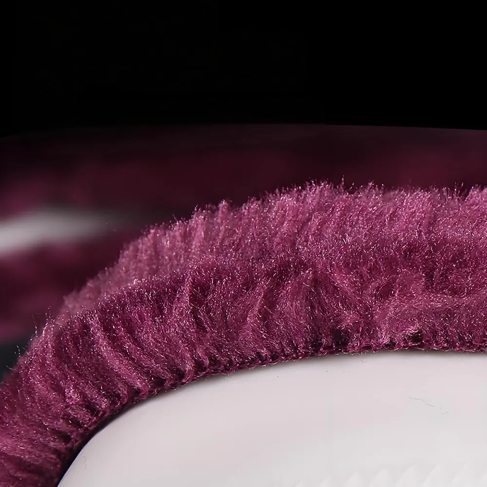Car Steering Wheel Covers for Volvo XC40 XC60 XC70 XC90,Steering Wheel Sleeve Steering Wheel Protector Warmth Softness Breathable Interior Accessories,Pink-O