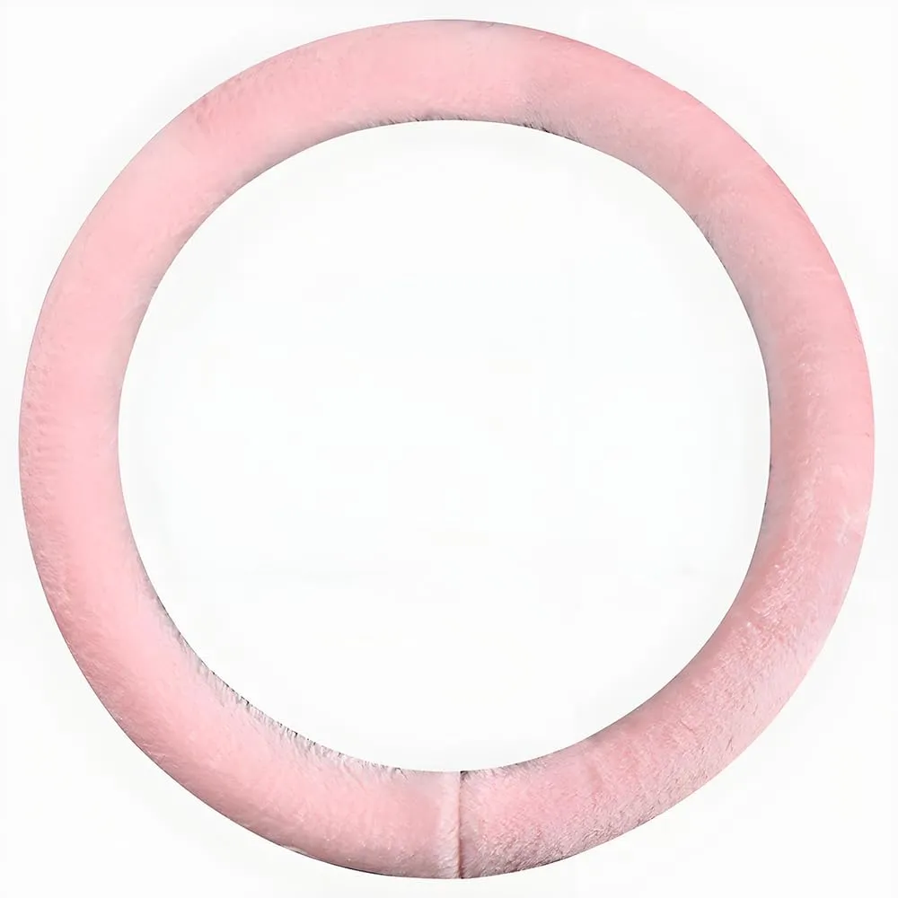 Car Steering Wheel Covers for Volvo XC40 XC60 XC70 XC90,Steering Wheel Sleeve Steering Wheel Protector Warmth Softness Breathable Interior Accessories,Pink-O