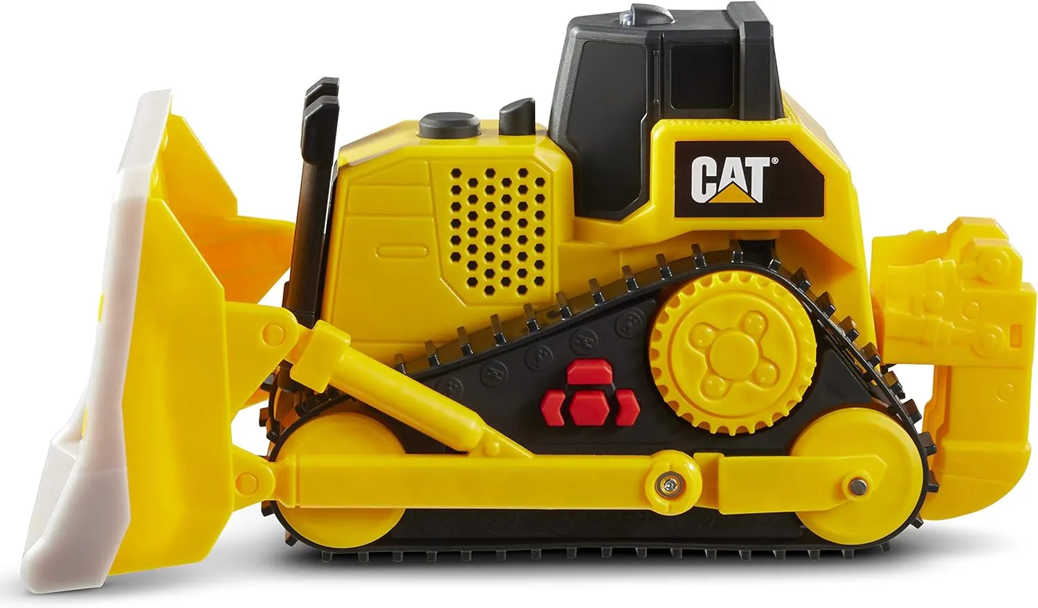 CAT Construction Toys, Tough Machines Toy Bulldozer, 10" w/Realistic Lights & Sounds, Rumbling Action, Movable Parts & Sturdy Plastic Construction