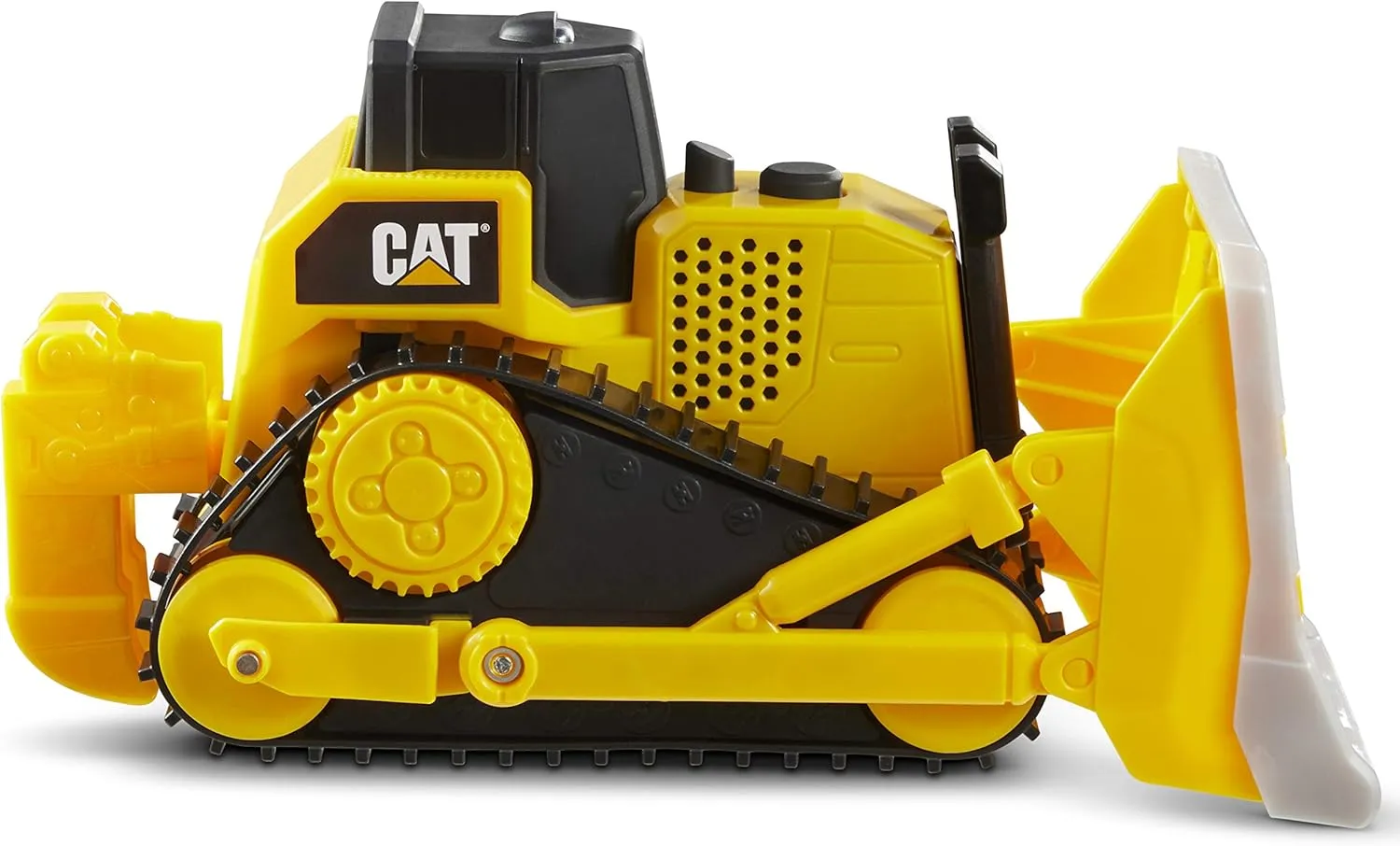 CAT Construction Toys, Tough Machines Toy Bulldozer, 10" w/Realistic Lights & Sounds, Rumbling Action, Movable Parts & Sturdy Plastic Construction