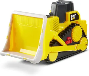 CAT Construction Toys, Tough Machines Toy Bulldozer, 10" w/Realistic Lights & Sounds, Rumbling Action, Movable Parts & Sturdy Plastic Construction