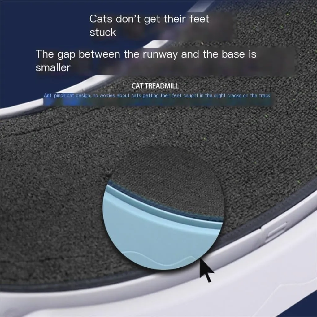 Cat Wheel Exerciser Cat Treadmill, Cat Claw Grinding Training Roller, Silent, Scratch-Resistant, Non-Stuck Pet Treadmill Daily Exercise for Cats(Gray)