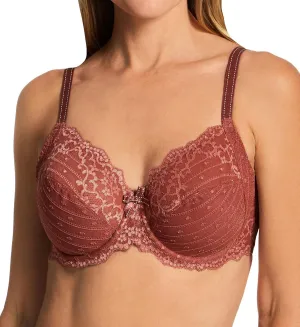Chantelle Rive Gauche Side Support Bra 38F, Amber/English Rose