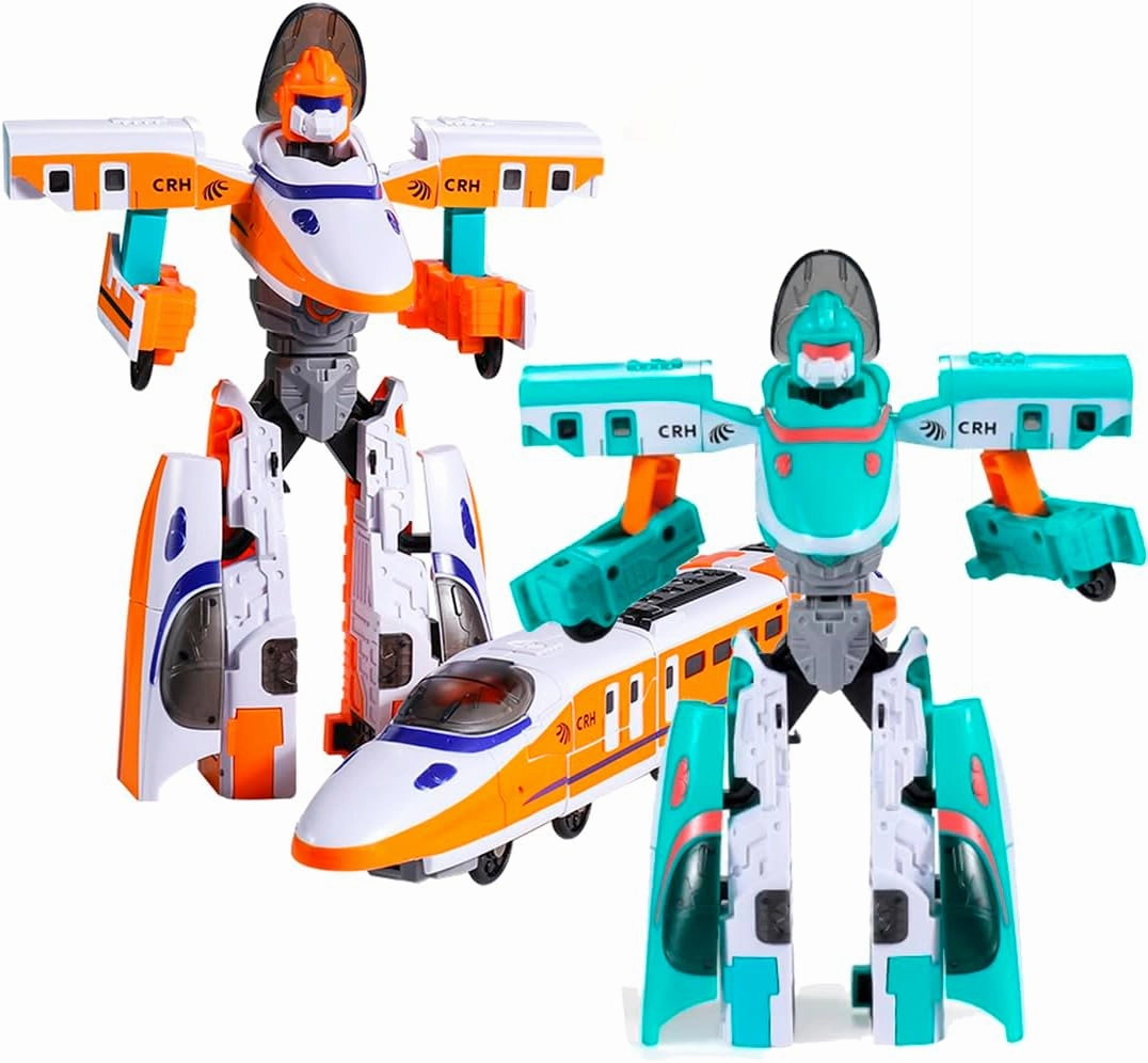 Children's Toy Transformation Robot high-Speed Rail Subway Train Toy Deformation transformerss Combination Robot