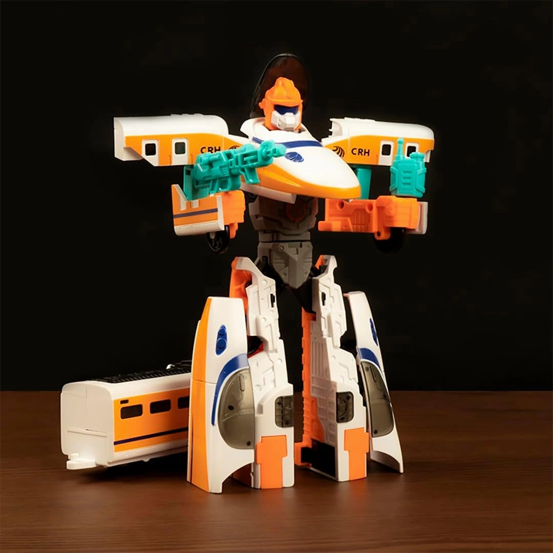 Children's Toy Transformation Robot high-Speed Rail Subway Train Toy Deformation transformerss Combination Robot