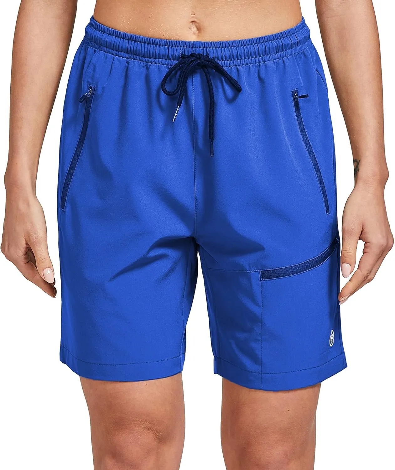 ChinFun Women's Stretch Cargo Shorts Lightweight Hiking Shorts Quick Dry Outdoor Shorts Water Resistant with 6 Pockets