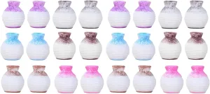 Ciieeo 24 Pcs Micro Landscape Vase Small House Flower Vase Tiny Homes Miniature Model Tiny House Decorations Mini House Accessories Tiny House Accessories Trinkets Resin Doll House