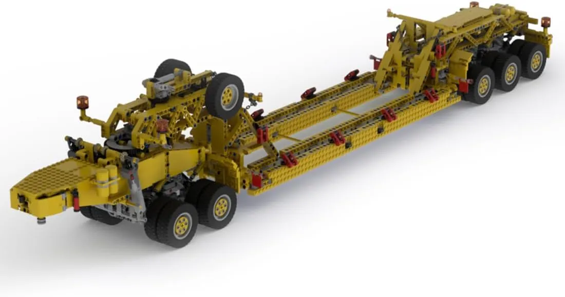 City Heavy Cargo Transport Building Kit, 2407PCS Pallet Car Model with Suspension Assembly Toy Sets, Creative MOC Building Blocks for Kids Adults