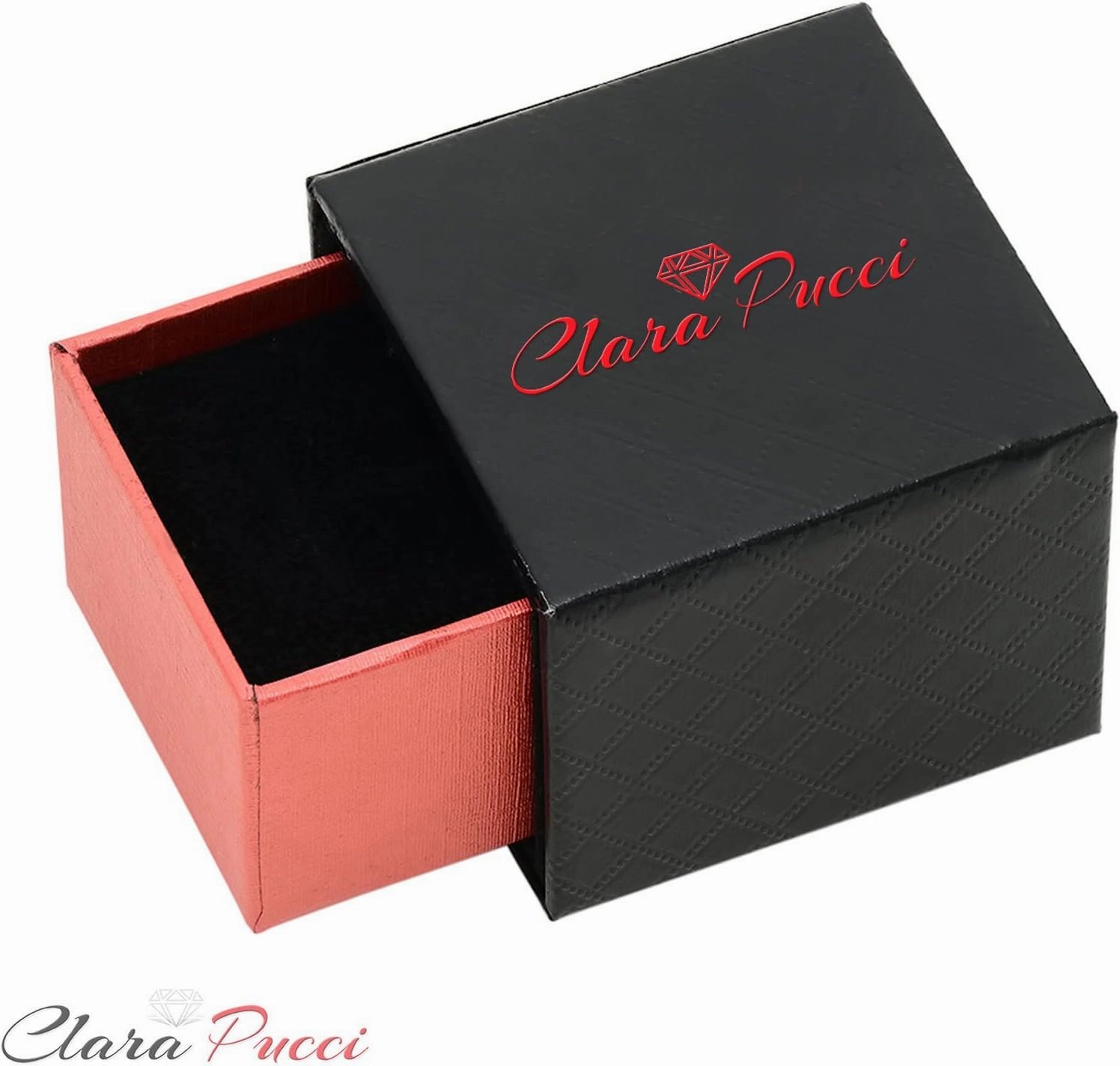 Clara Pucci 0.4 ct Brilliant Round Cut Synthetic White Sapphire 14k White Gold Bridal Engagement Wedding Desginer Stackable Band SZ 6.75