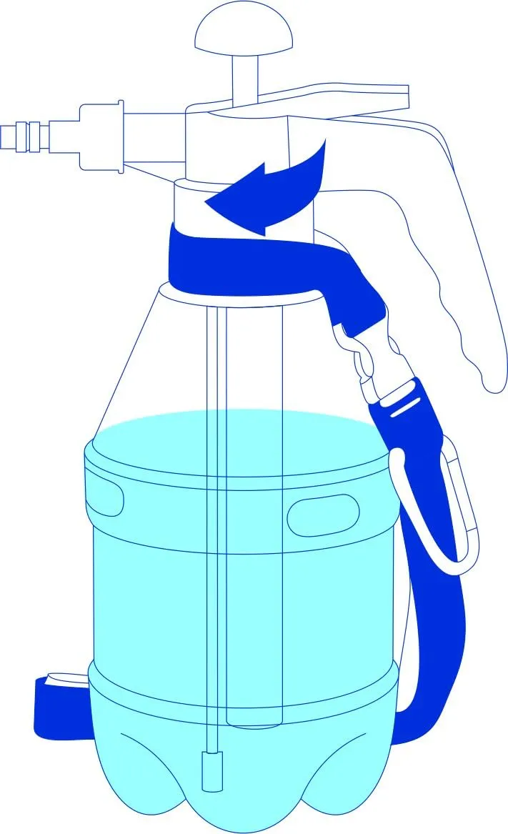 Classic USA Misters 1.5 Liter Personal Water Mister Pump Spray Bottle