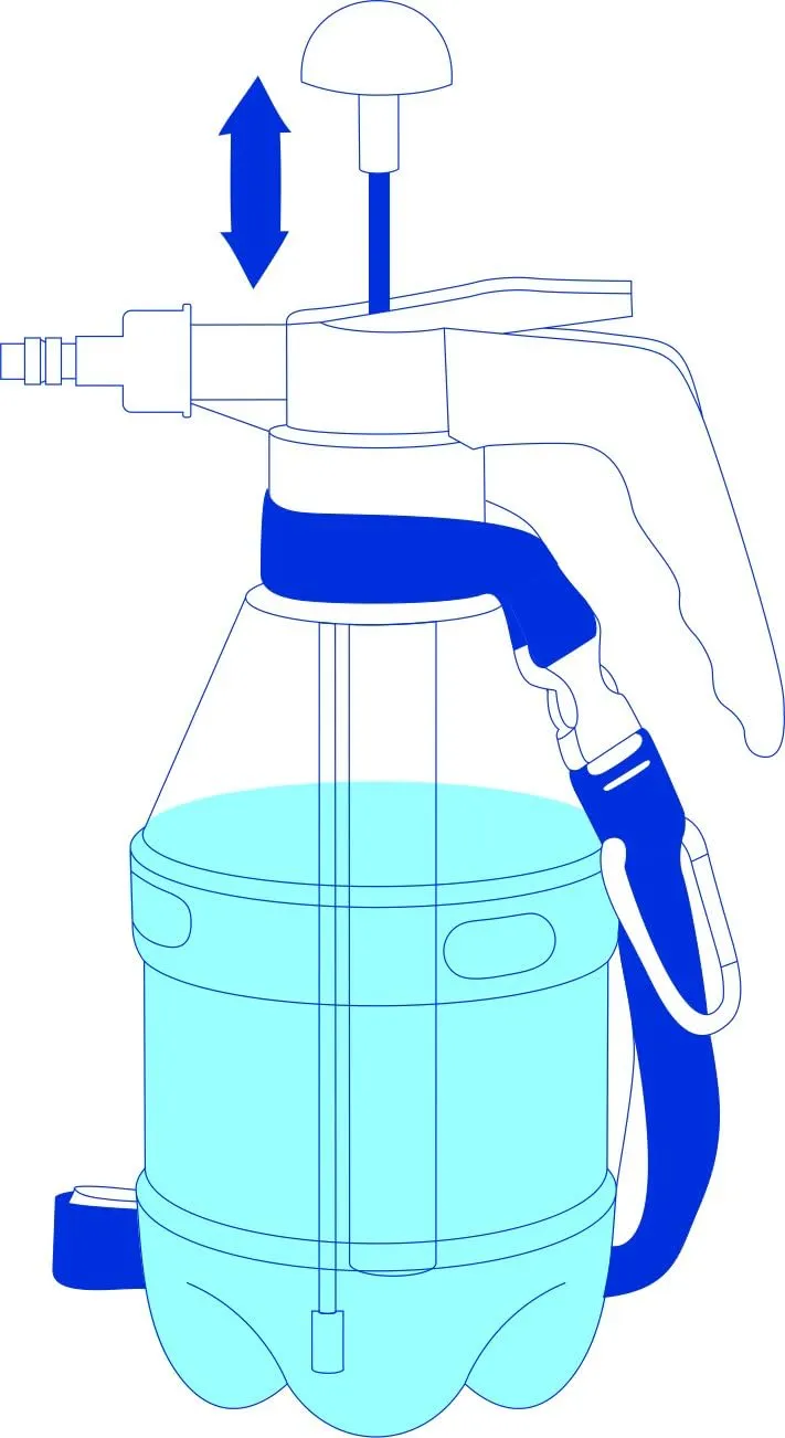 Classic USA Misters 1.5 Liter Personal Water Mister Pump Spray Bottle
