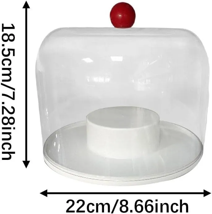 Clear Figure Display Case and 360 Rotating Dustproof Container Figure Toys Storage Box Stand for Collectibles Mini Action Figures , 1 Tier