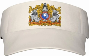 Coat of Arms of Myanmar Adult Sun Visor Cap - UV Protection, Breathable, Adjustable, Sports & Outdoor Hat Black