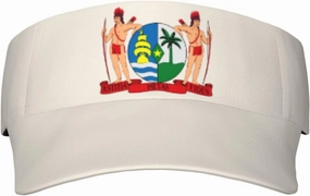 Coat of Arms Suriname Adult Sun Visor Cap - UV Protection, Breathable, Adjustable, Sports & Outdoor Hat Black