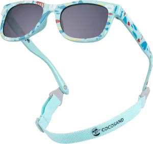 COCOSAND Flexible Baby Sunglasses with Strap Polarized UV Protection for Toddler Infant Newborn Boy Girl Age 0-24 Months