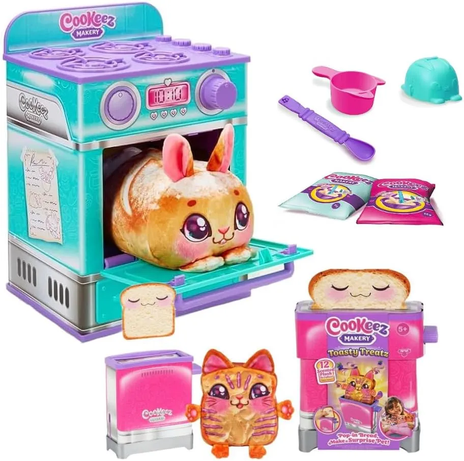 Cookeez Makery Baked Treatz Interactive Baking & Pretend Play Set Oven with Cookeez Makery Toasty Treatz Bundled Set - Educational, Collectible, and Imaginative Toy Fun for Ages 5 