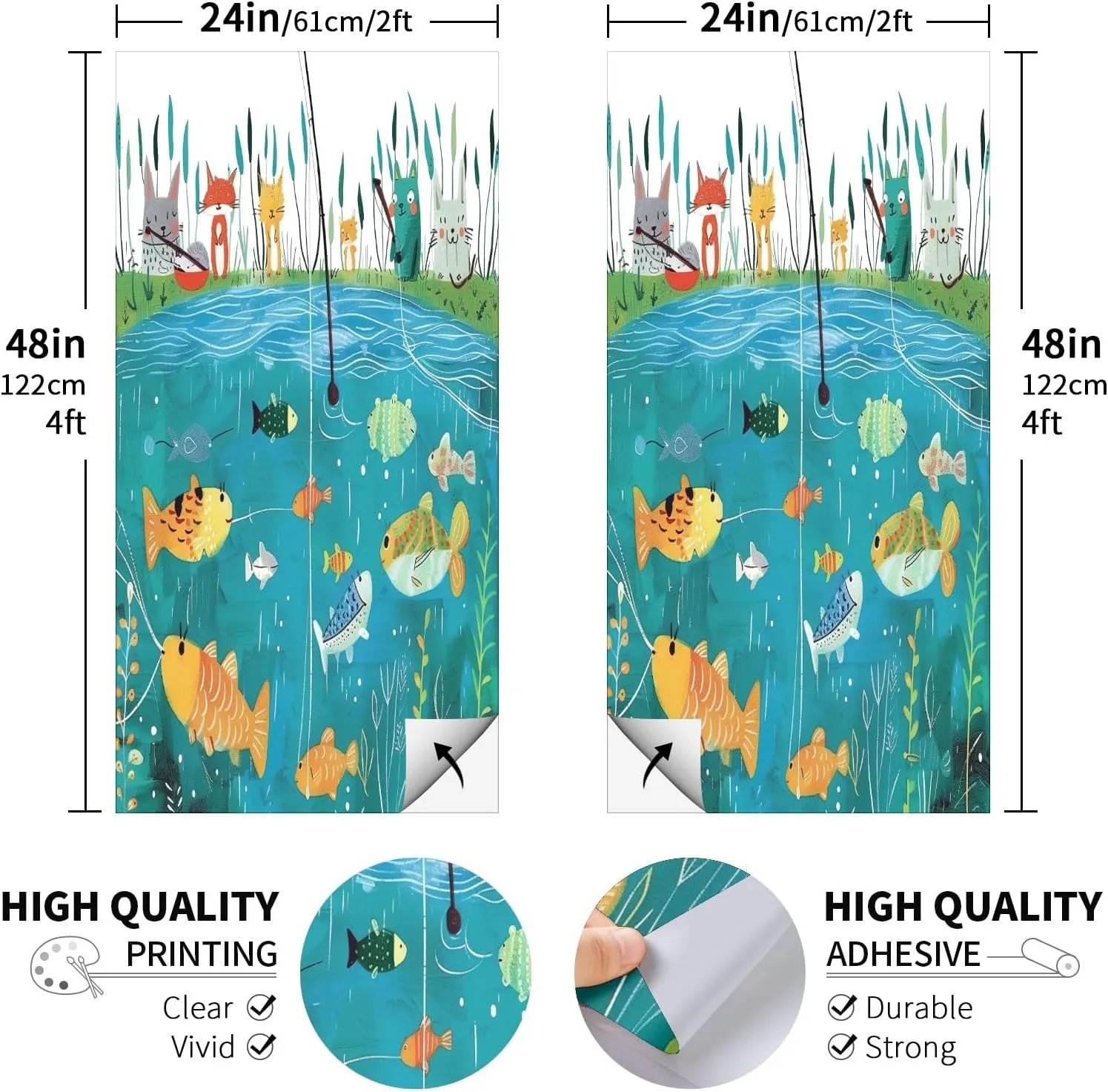 Cornhole Board Skins Transform Your Cornhole Boards with Vibrant Skins Covers Decals and Graphics Elevate Your Outdoor Space with Personalized Style Cornhole Cover Set of 2 Fish