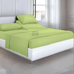 Cottingon Top Split King Sheets Set for Adjustable Bed - 4 Piece Sleep Number Bed Sheets - 100% Egyptian Cotton - 16 Inch Deep - 34 Split King - Sage Solid