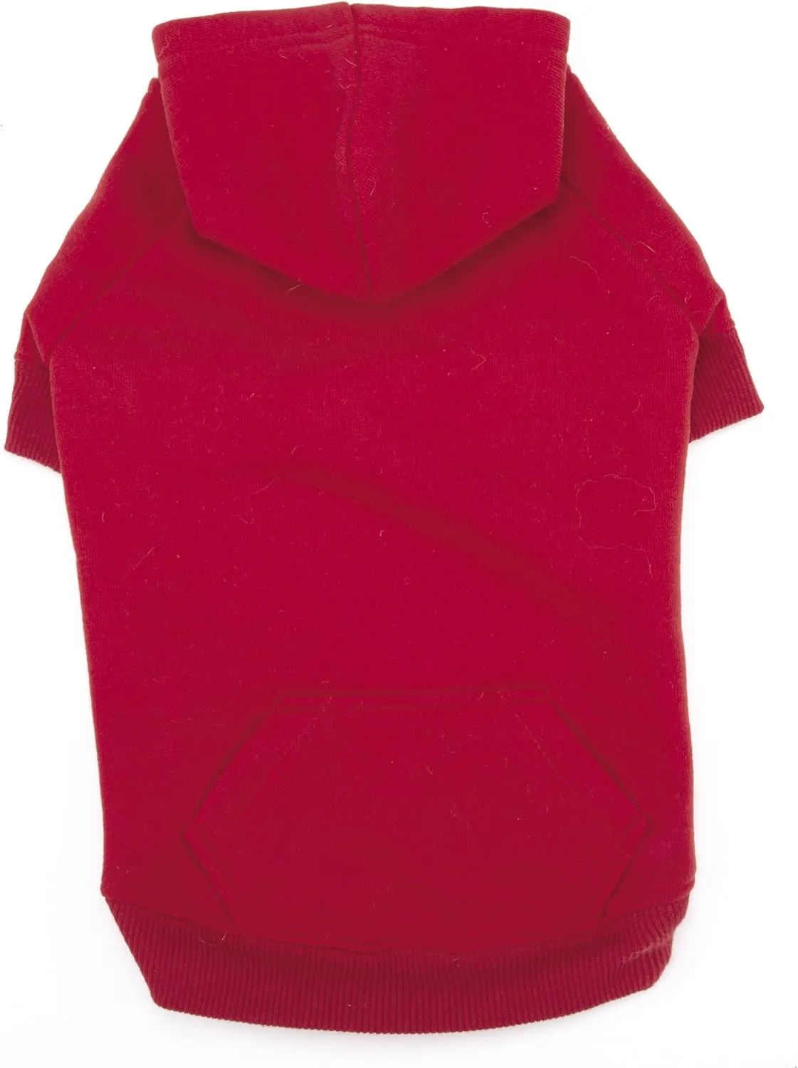 Cotton Basic Dog Hoodie, Medium, 16-Inch, Red