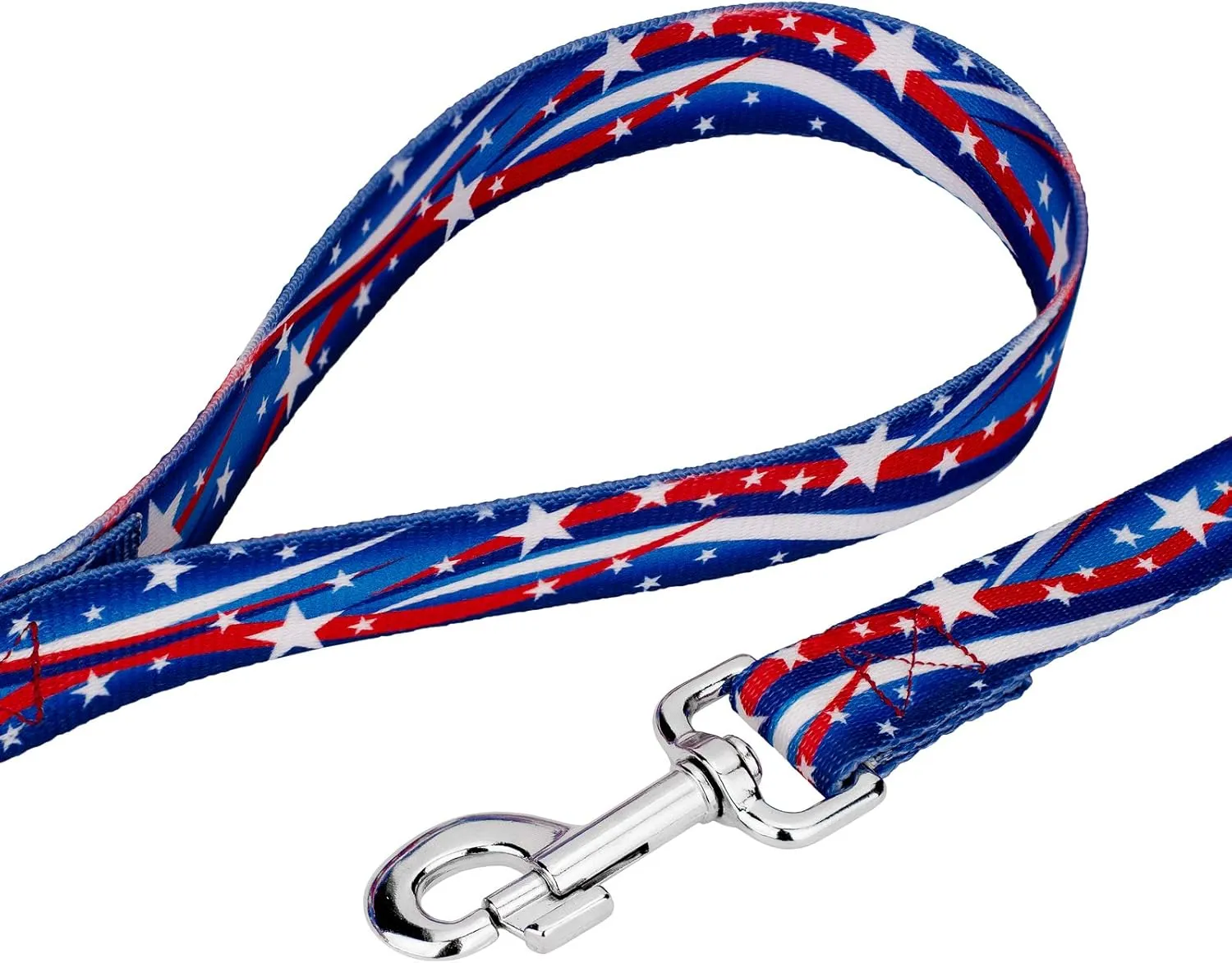 Country Brook Petz - Star Spangled Martingale Dog Collar and Leash Limited Edition - Americana Collection Featuring Patriotic Designs (5/8 Inch, Small)
