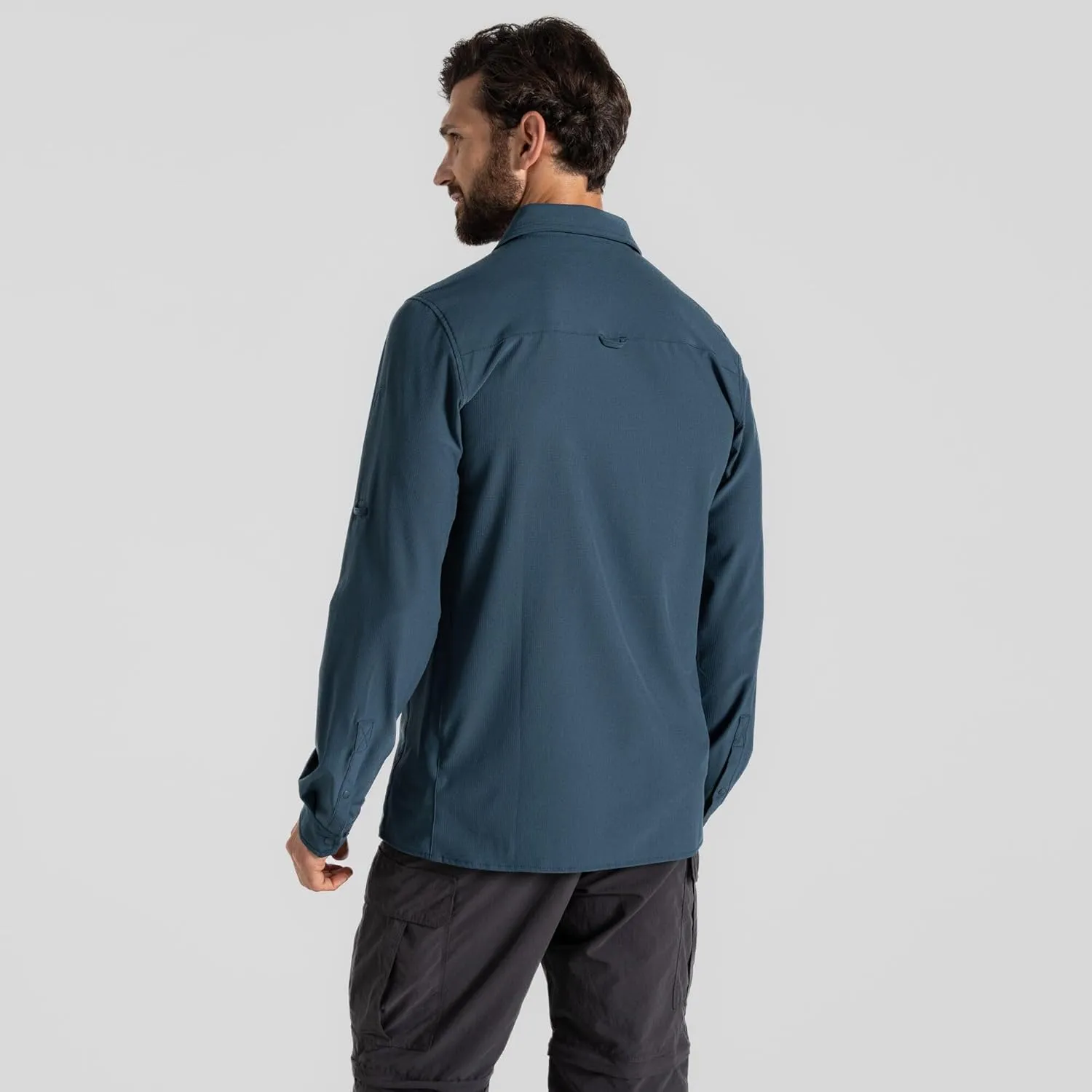 Craghoppers Mens Insect Shield Long Sleeve Pro Shirt V for Travel, Hiking and Outdoors