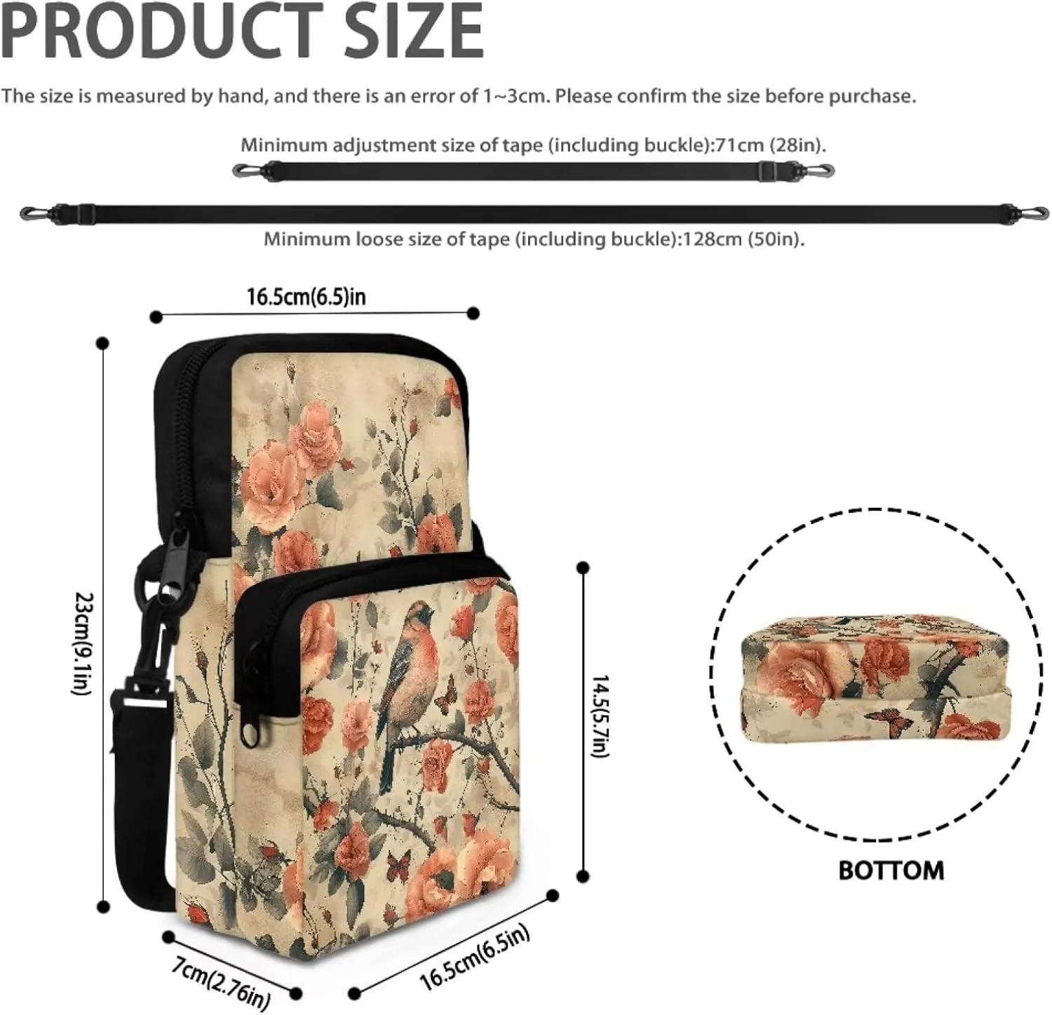 Crossbody Bag Shoulder Bags Purses Cell Phone Case Waist Pouch for Women Girls Boys