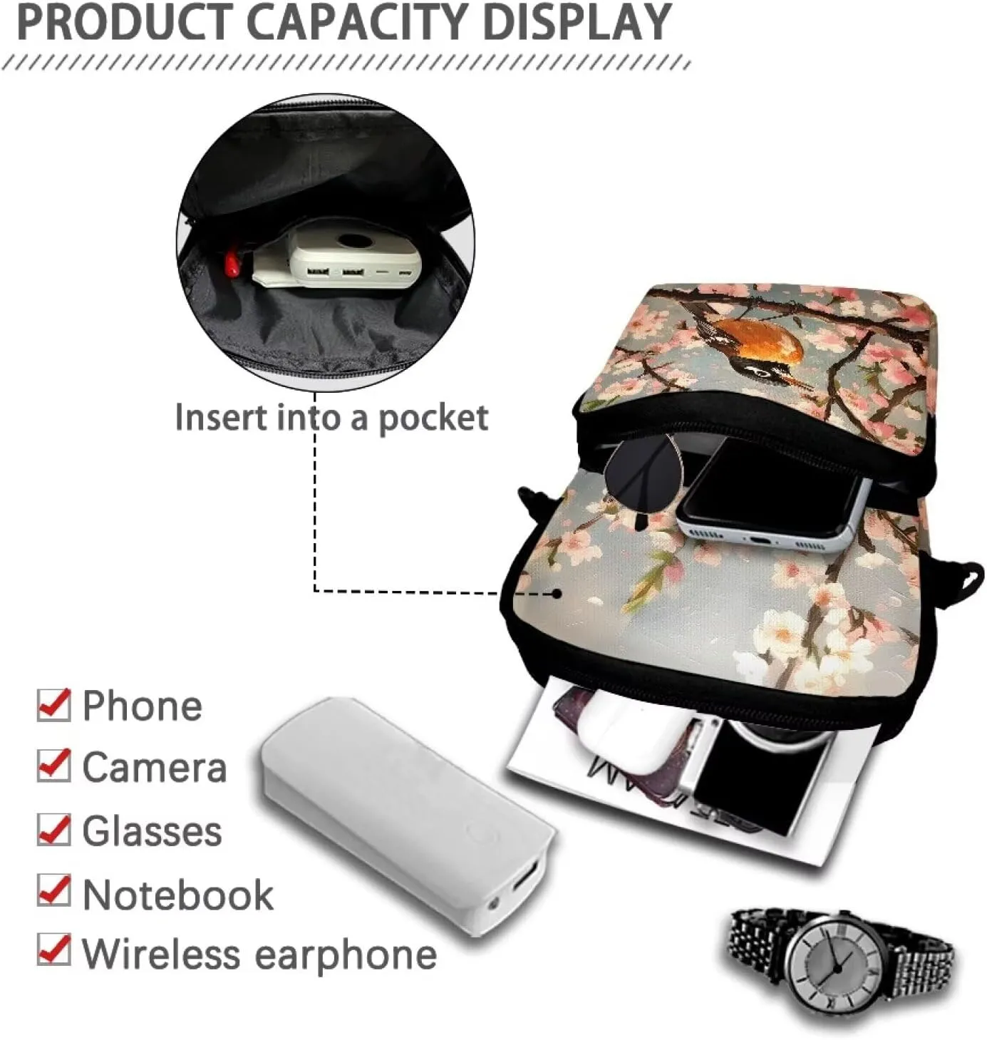 Crossbody Bag Shoulder Bags Purses Cell Phone Case Waist Pouch for Women Girls Boys