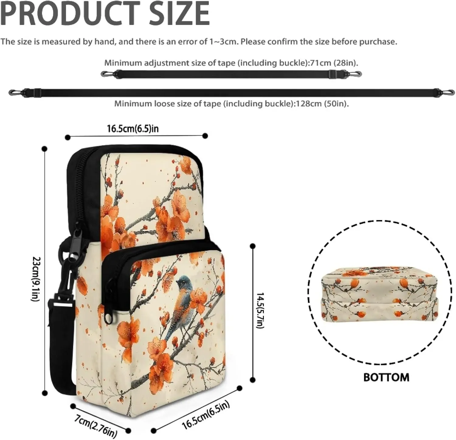 Crossbody Bag Shoulder Bags Purses Cell Phone Case Waist Pouch for Women Girls Boys