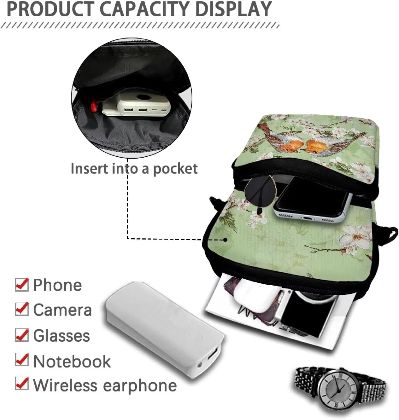 Crossbody Bag Shoulder Bags Purses Cell Phone Case Waist Pouch for Women Girls Boys