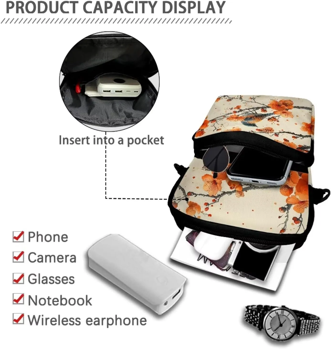 Crossbody Bag Shoulder Bags Purses Cell Phone Case Waist Pouch for Women Girls Boys