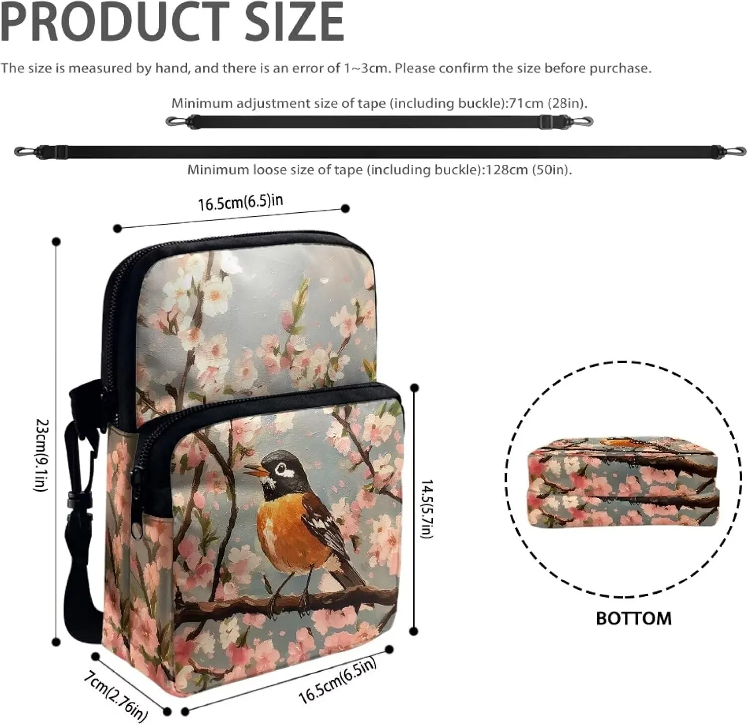 Crossbody Bag Shoulder Bags Purses Cell Phone Case Waist Pouch for Women Girls Boys