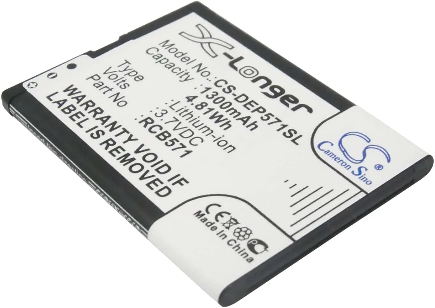 CS BATTERY Replacement Battery for Br'ondi A'mico Ch'ic, A'mico Ci Se'nto, Am'ico Sic'uro, Elegant 1, W6 1300mAh