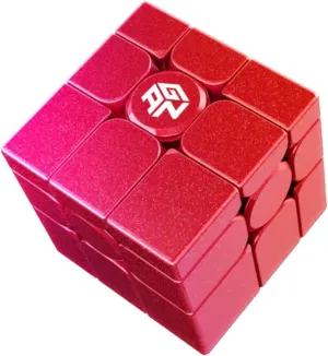 Cuberspeed gan Mirror Cube red UV Coated Speed Cube Fuchsia Red Gan Mirror Blocks Magnetic Cube Puzzle