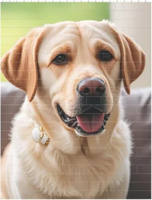 Cute Labrador Dog Building Block Puzzle Personalized Building Bricks for Adults Block Puzzle Building DIY Brick Block Puzzles Valentine's Day Gifts for Home Decor Brick Puzzle