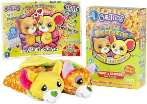Cutetitos Taste Budditos Mac & Cheese - 2 Collectible Plush Mini Animals - Ages 3  - Series 1 - Great Gift for Girls and Boys